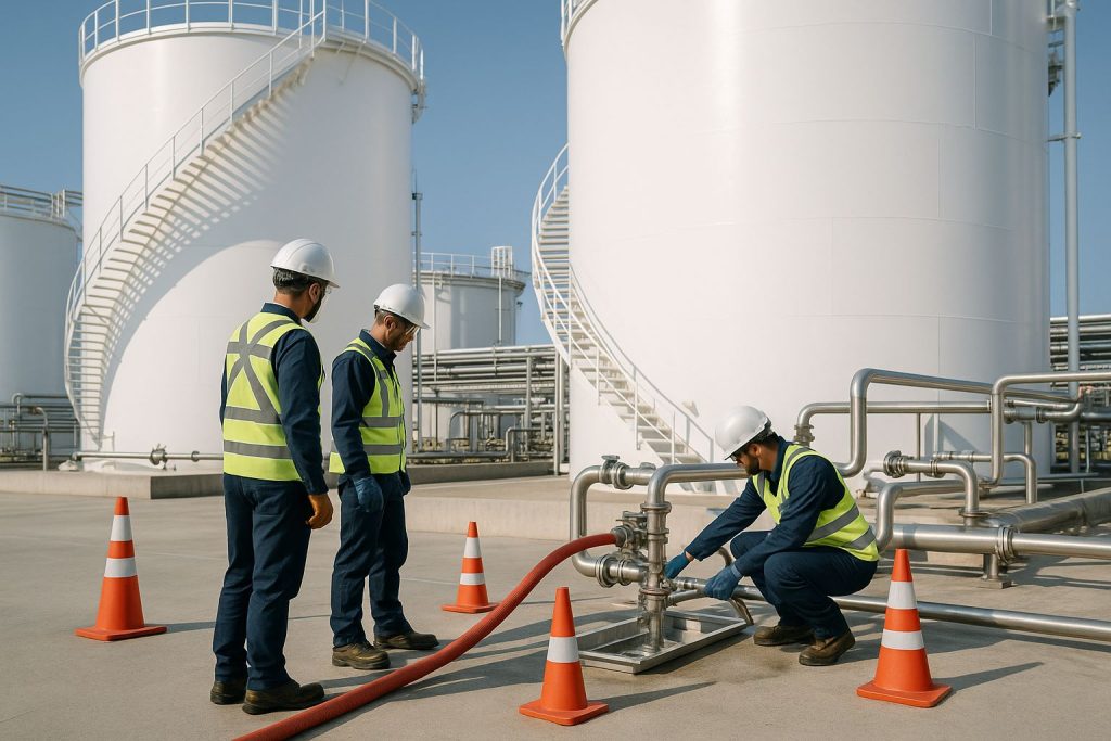 Refinarias e tancagem (tank farms)